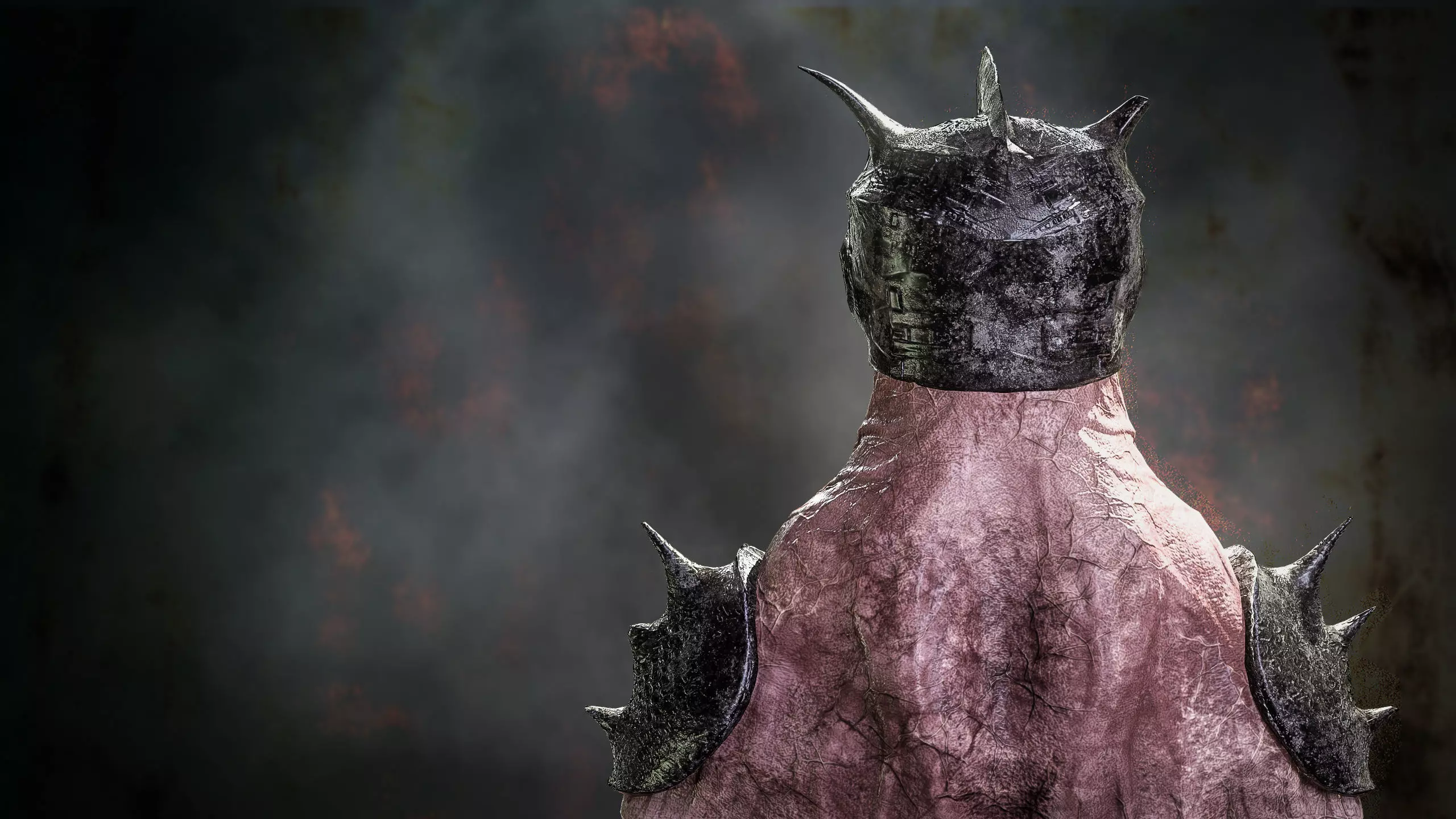 Reptile Bust Sketch 3D model_2