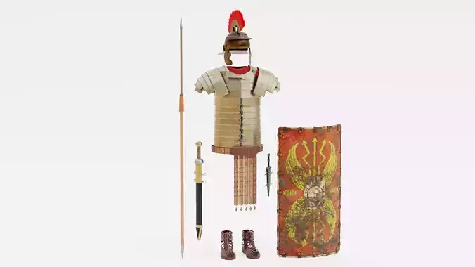-Roman Armor - Old and Used-