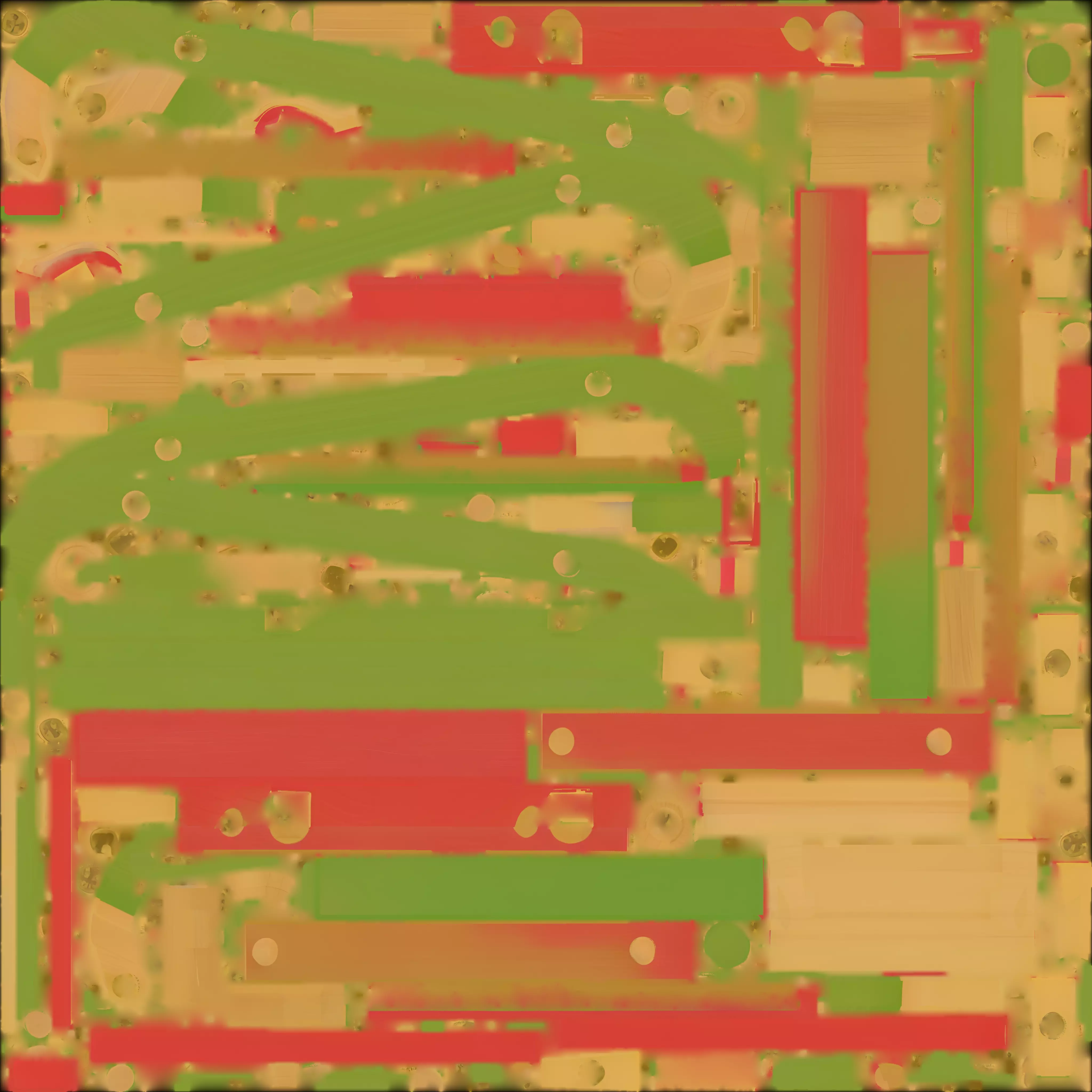 Colorful Wooden Sledge 3D Model Festive Winter Toy Low-poly 3D model_1