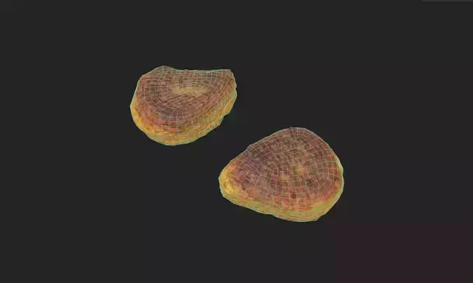 Chicken Nugget M03 Low-poly 3D model 7