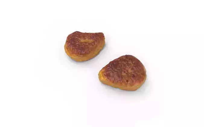 Chicken Nugget M03 Low-poly 3D model 6