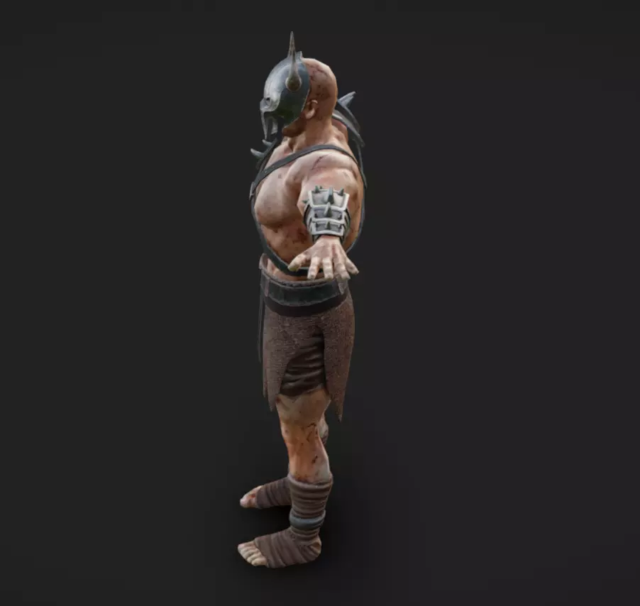 Barbarian 07 - Read the Description Low-poly 3D model_5