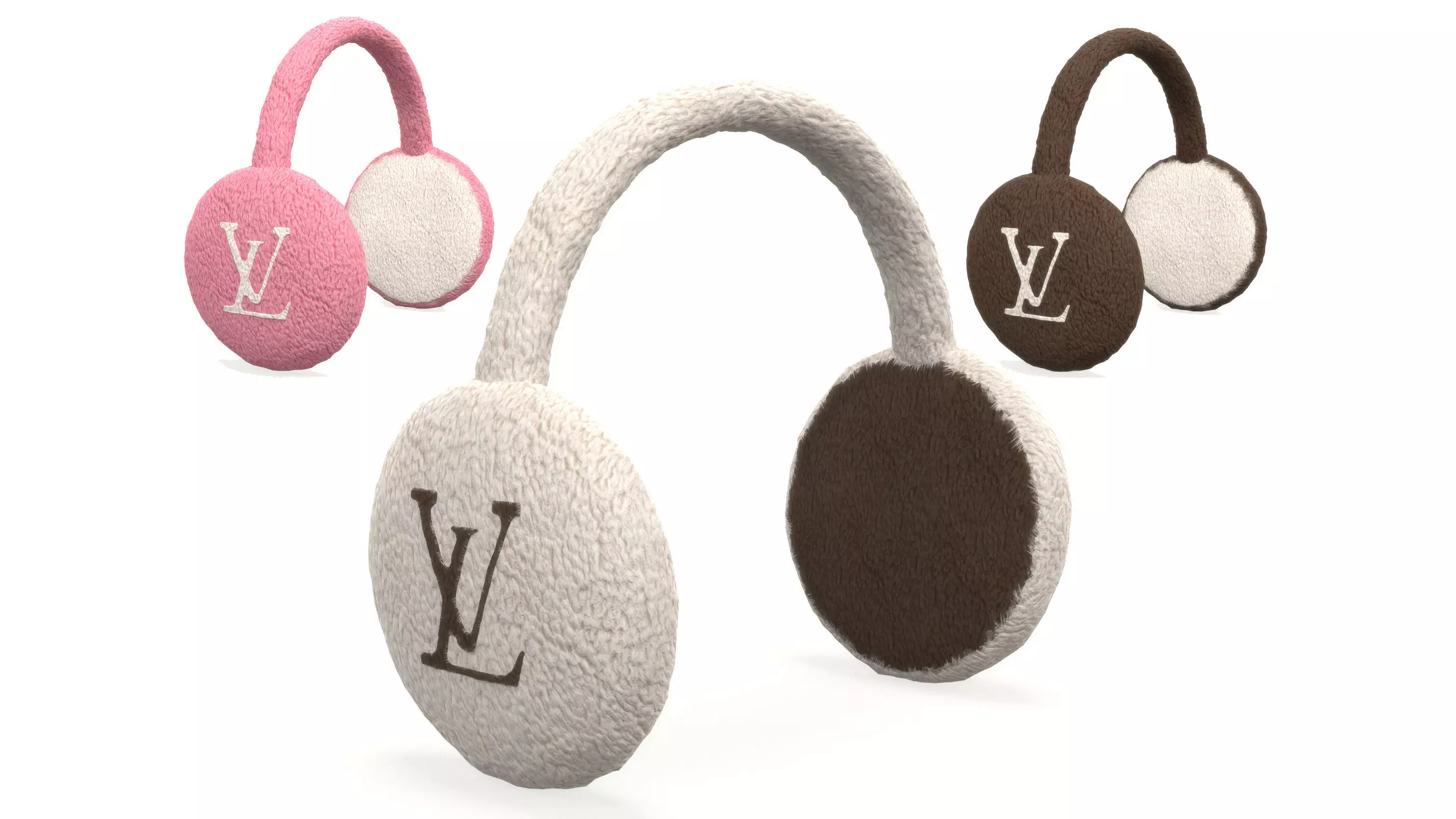 Louis Vuitton Cloud Earmuff Low-poly 3D model