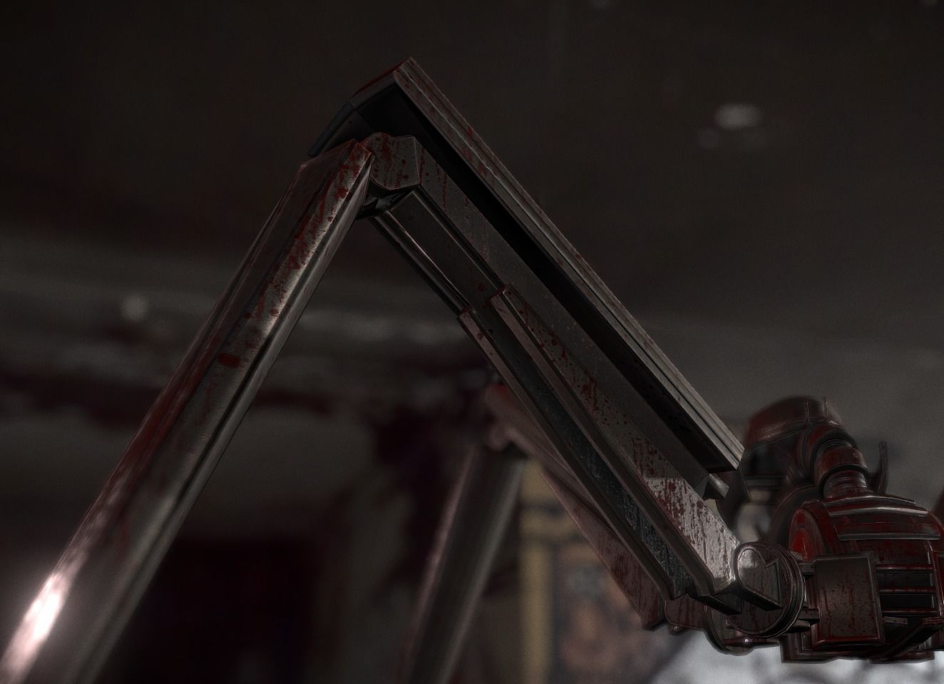 Bloody Gun Bot Low-poly 3D model_16