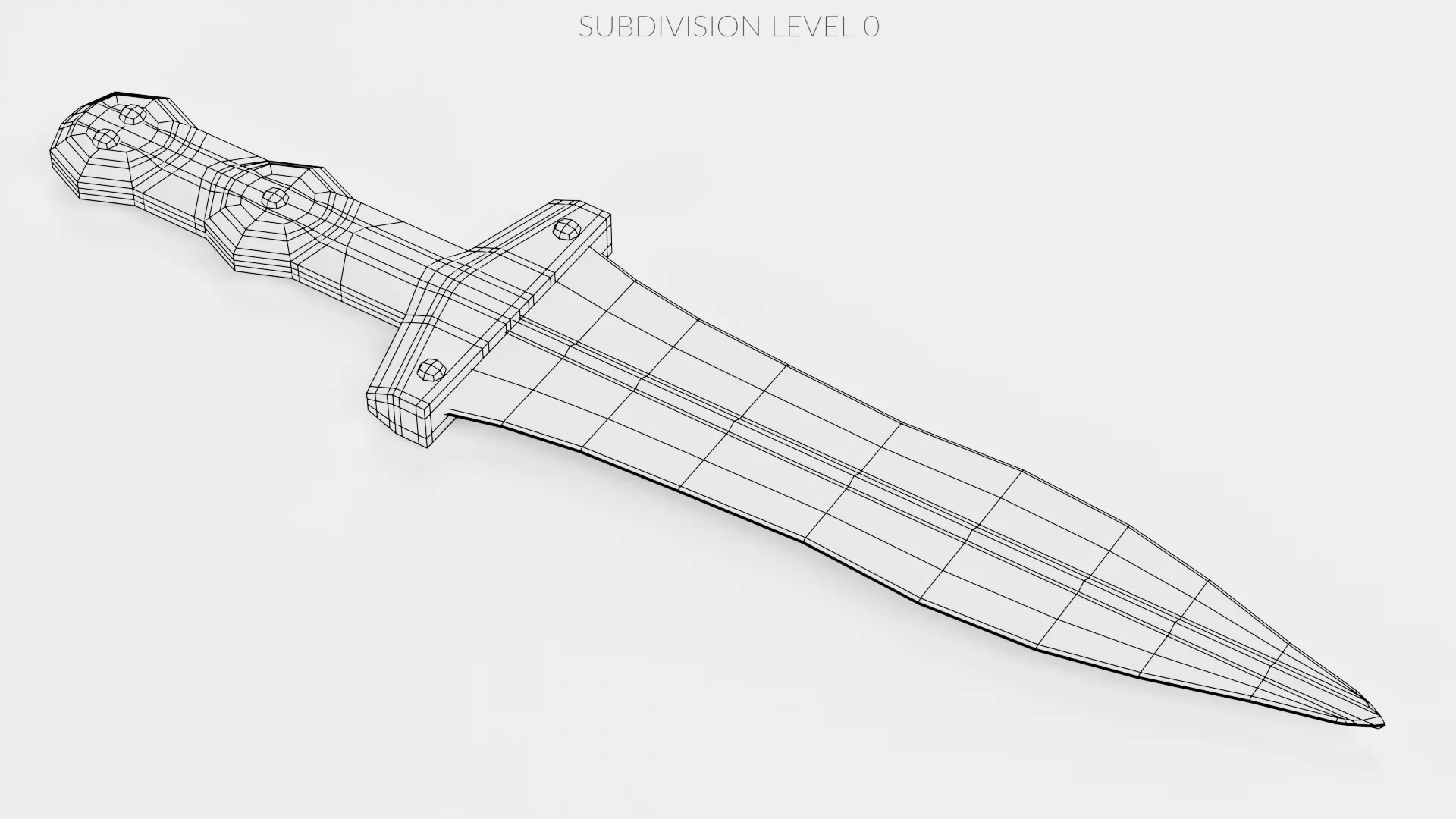 -Roman Dagger- 3D model_9