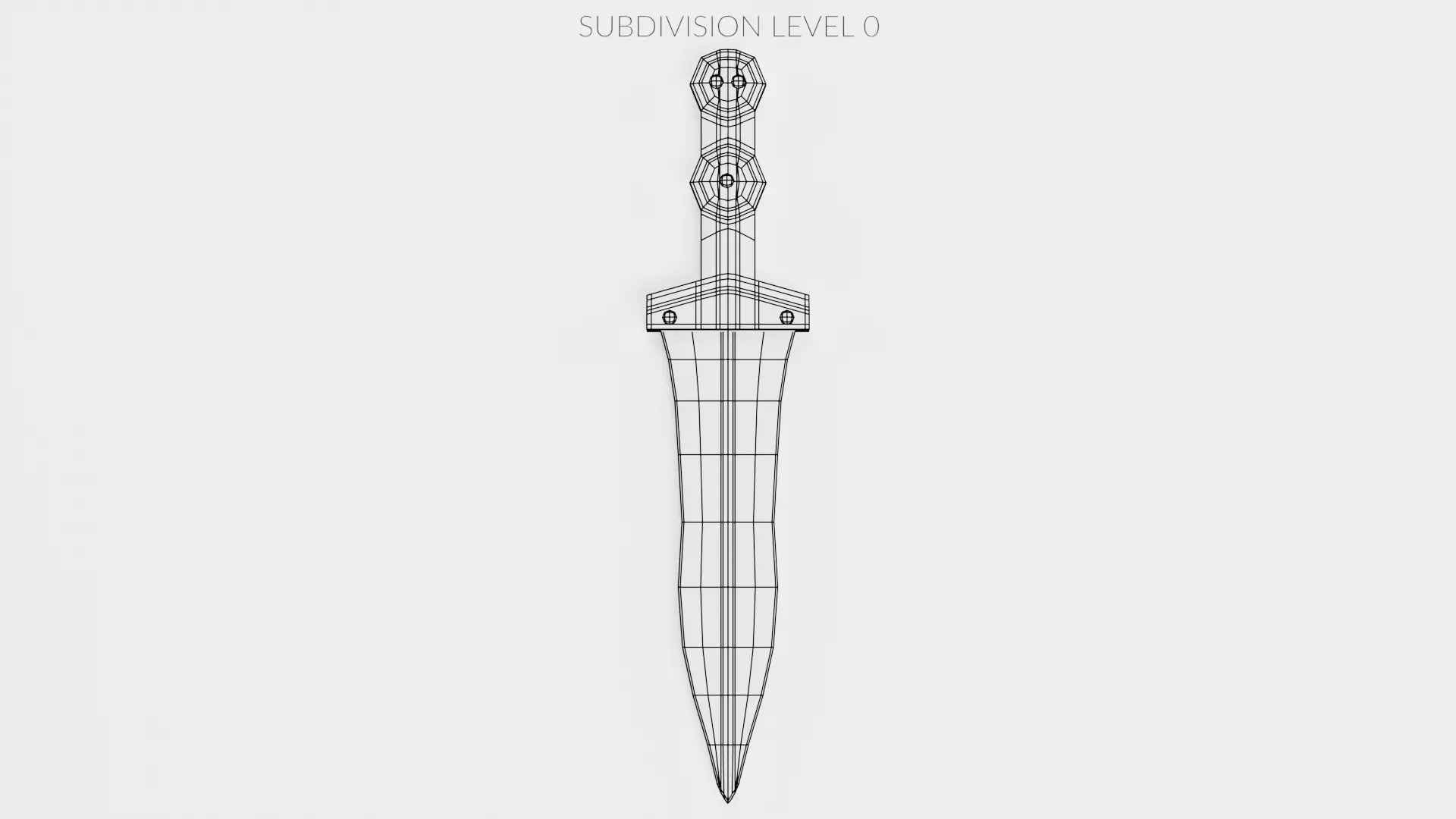 -Roman Dagger- 3D model_7