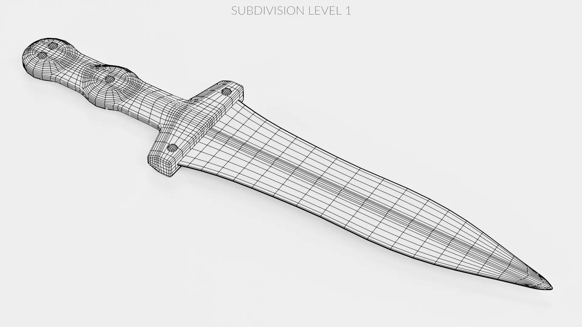 -Roman Dagger- 3D model_10