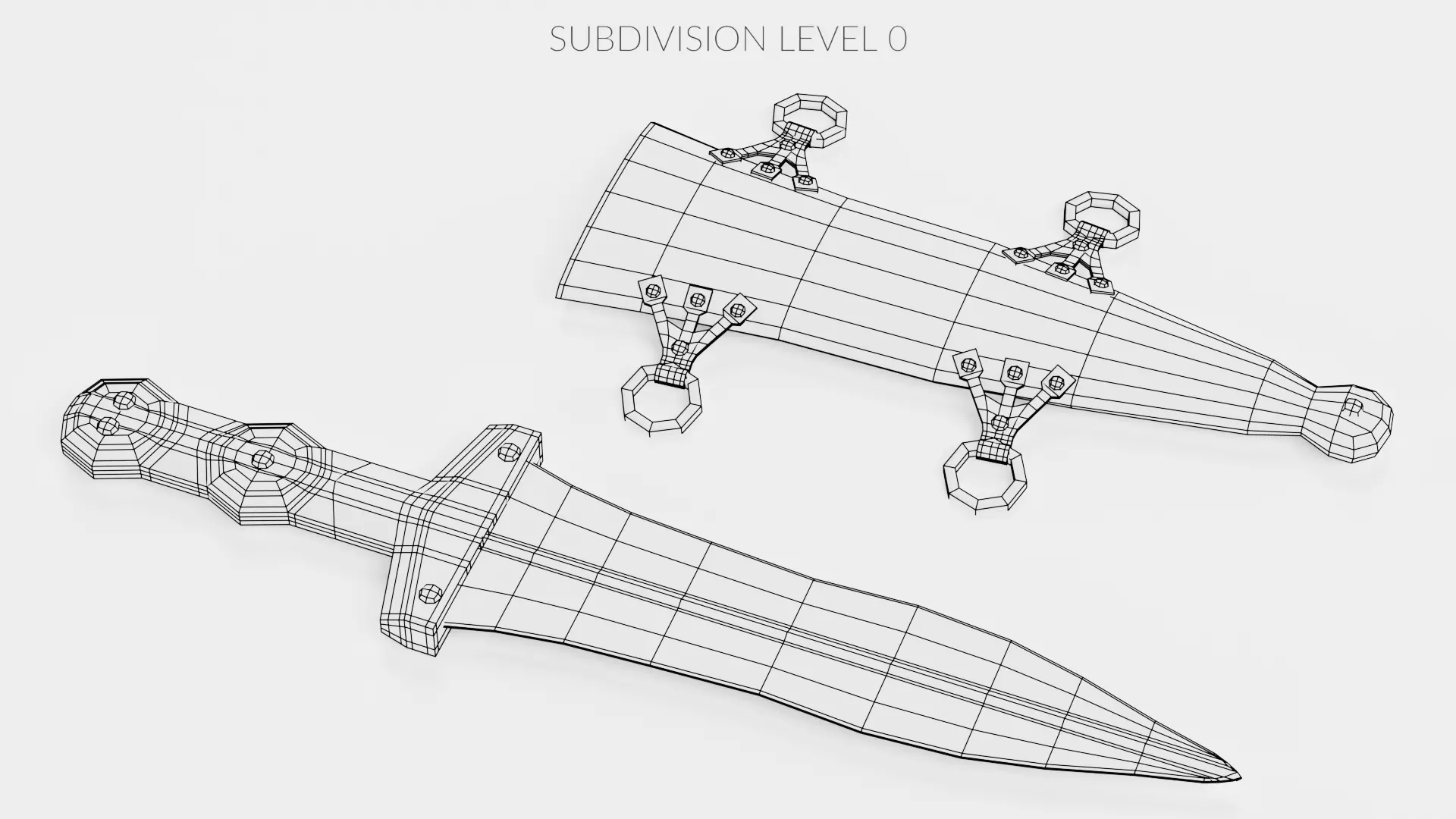 -Roman Dagger with Sheath- 3D model_11