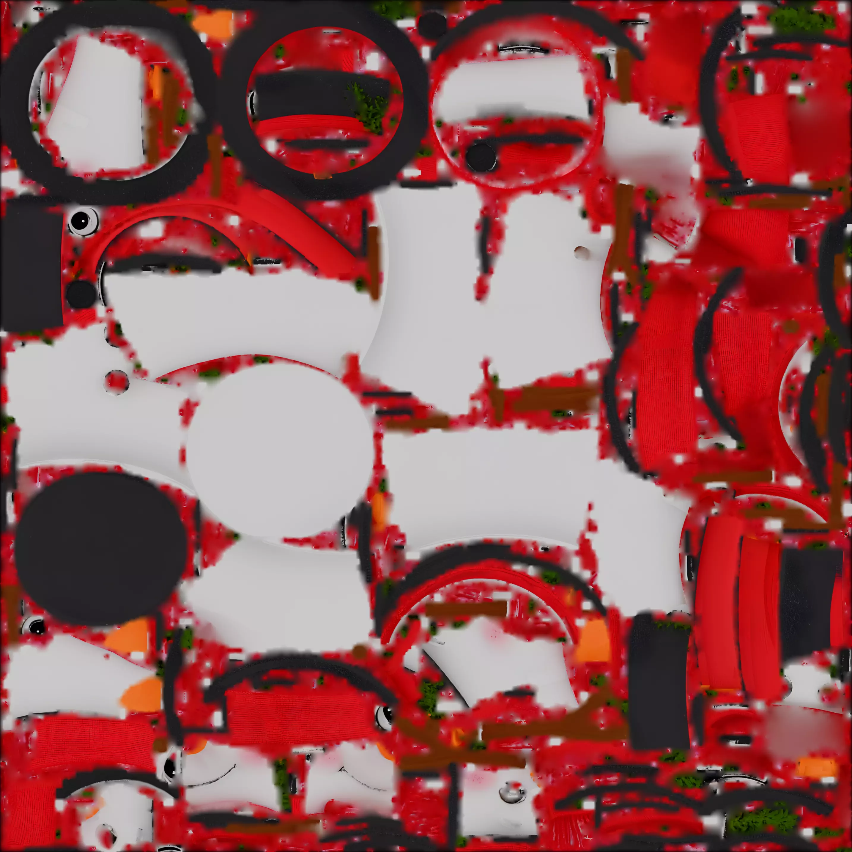 Classic Snowman Character 3D Model Festive Winter Prop Low-poly 3D model_1