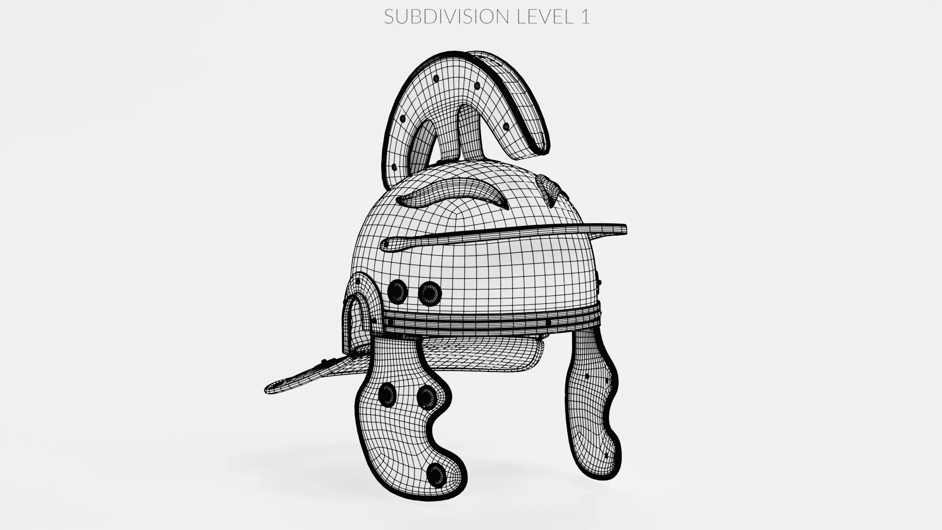 -Roman Helmet Old- 3D model_11