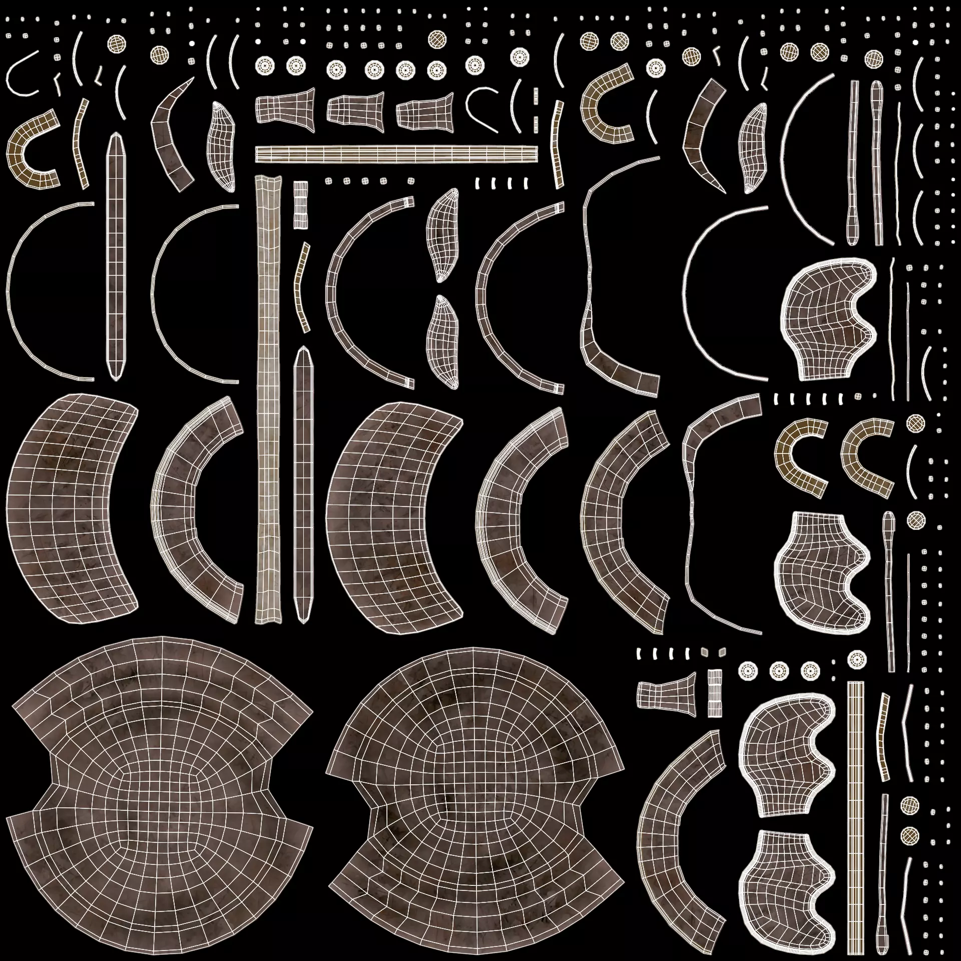 -Roman Helmet Old- 3D model_7