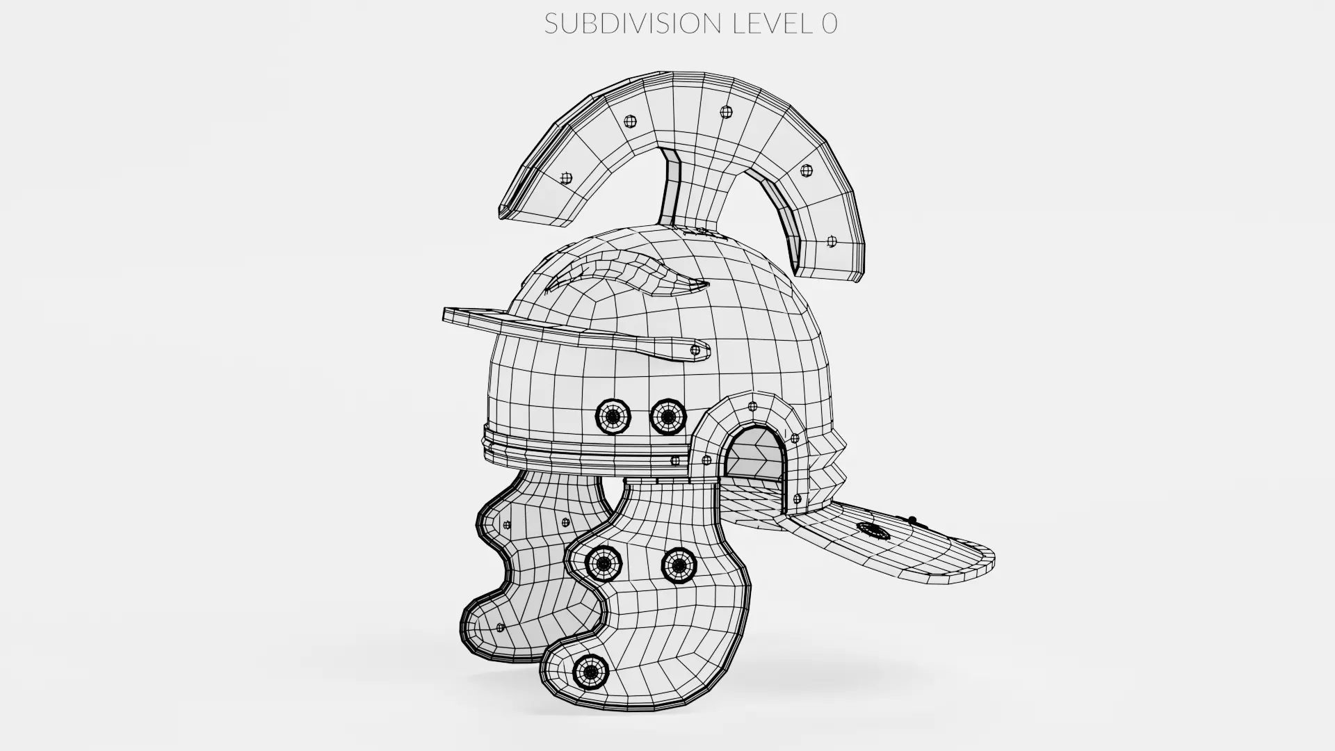 -Roman Helmet Old- 3D model_8