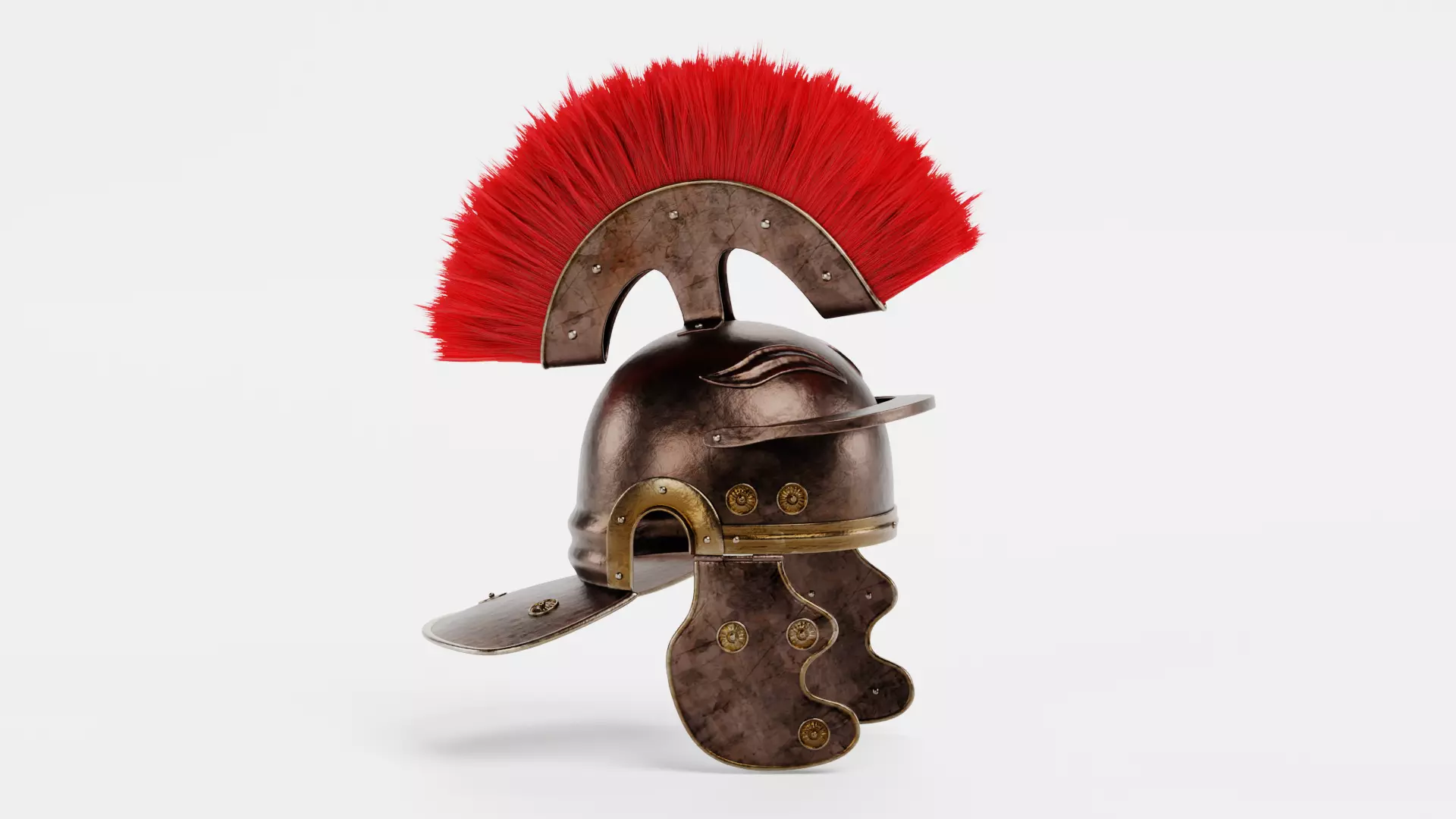 -Roman Helmet Old- 3D model_3