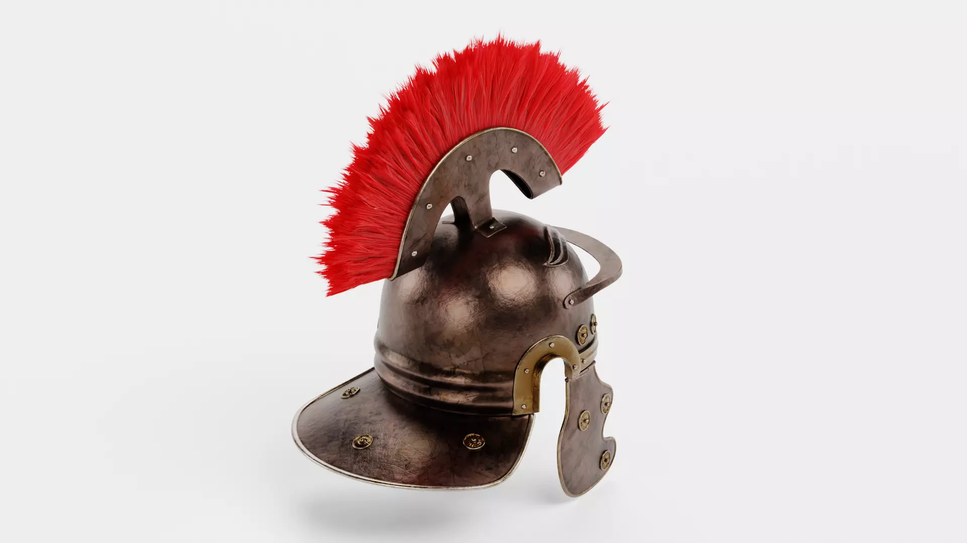 -Roman Helmet Old- 3D model_4