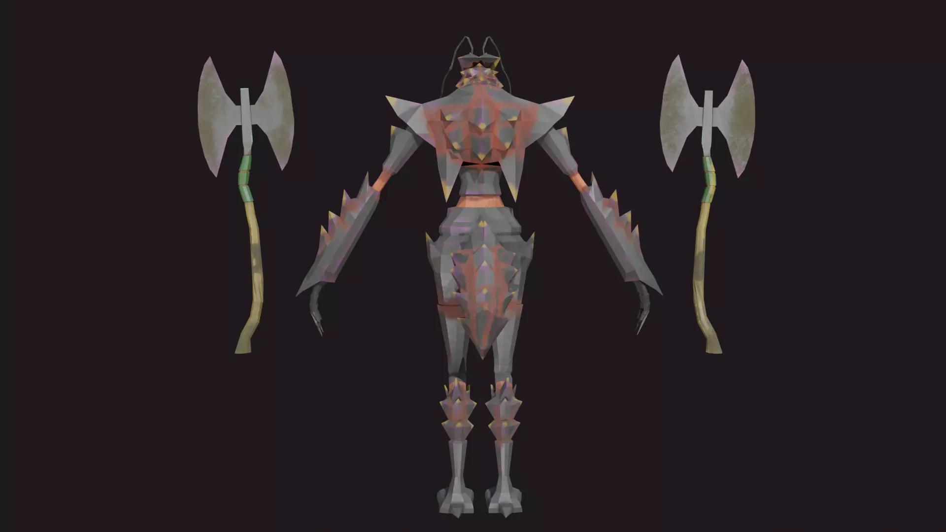 Low Poly Stylized Monster - Mutated Ant 2 Low-poly 3D model_4