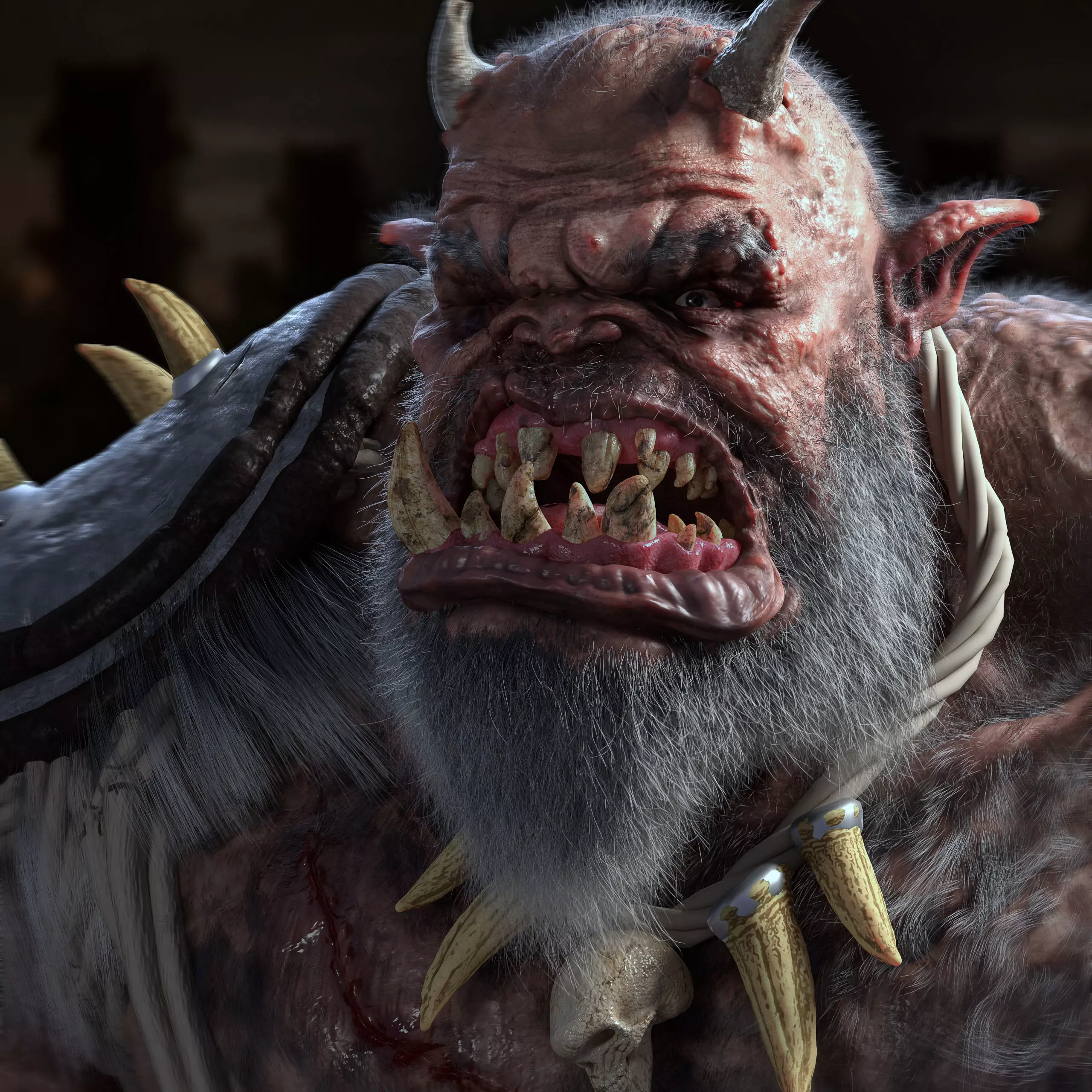 Orc Warrior Game Ready Model Low-poly 3D model_3