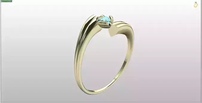  ELEGANT GRADIENT HEART SOLITAIRE RING FILE ITEM 28