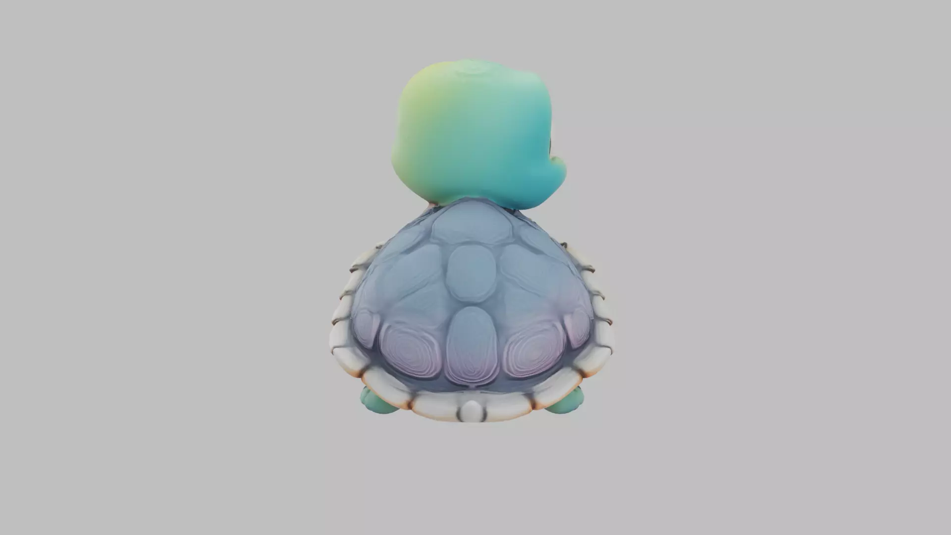 Cartoon Baby Turtle Character - Game Ready 3D Model Low-poly 3D model_2