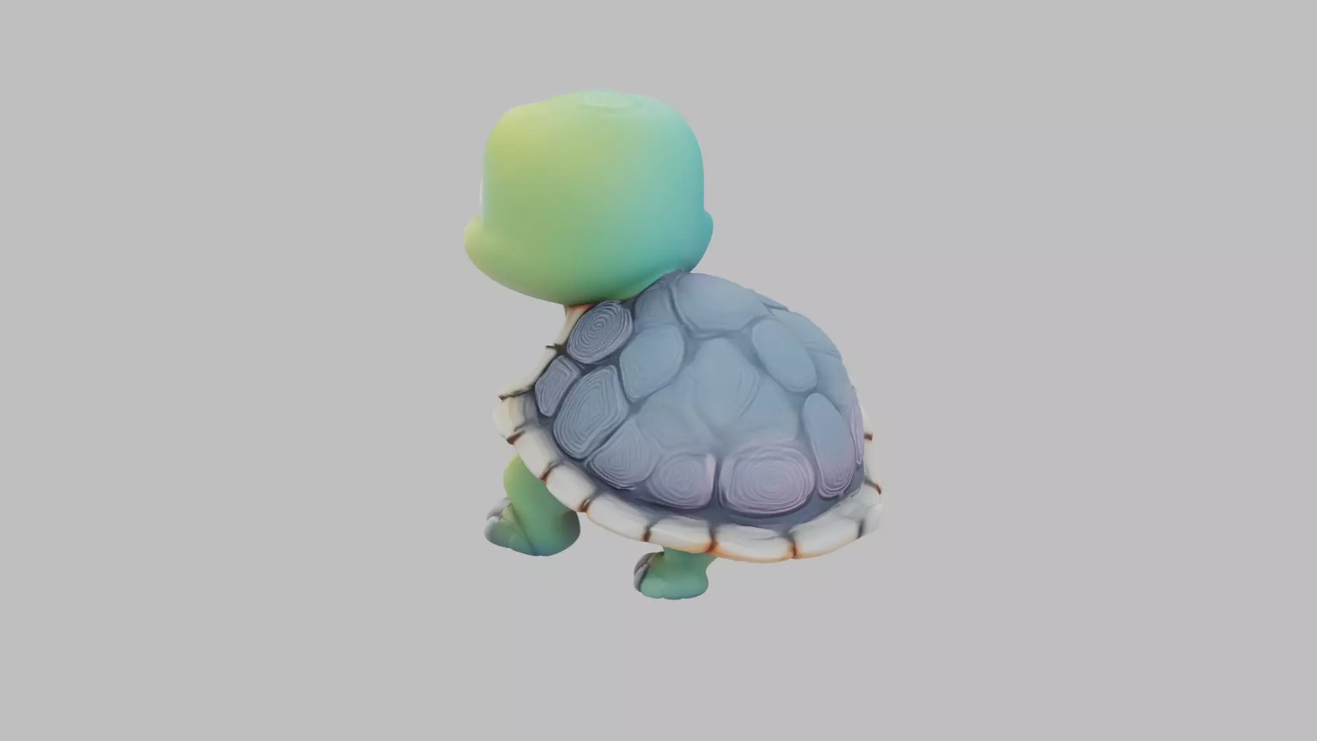 Cartoon Baby Turtle Character - Game Ready 3D Model Low-poly 3D model_20