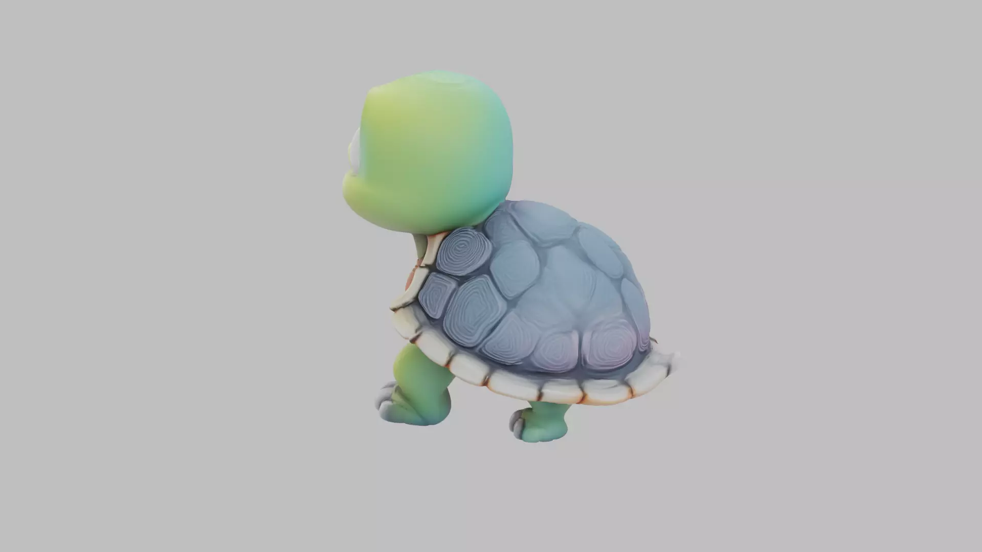 Cartoon Baby Turtle Character - Game Ready 3D Model Low-poly 3D model_19