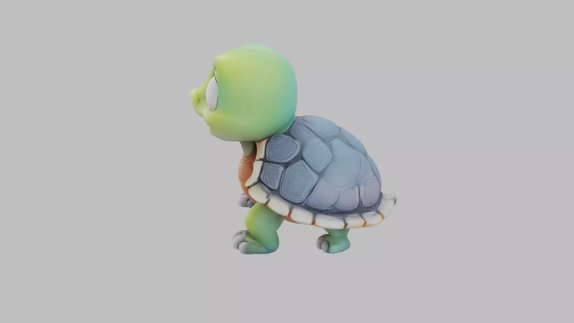 Cartoon Baby Turtle Character - Game Ready 3D Model Low-poly 3D model_18