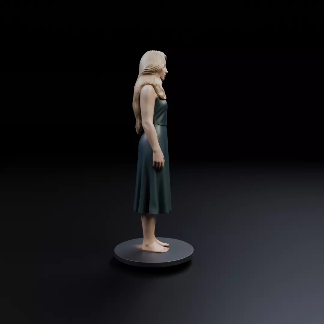 pin up model woman 3D print model_1