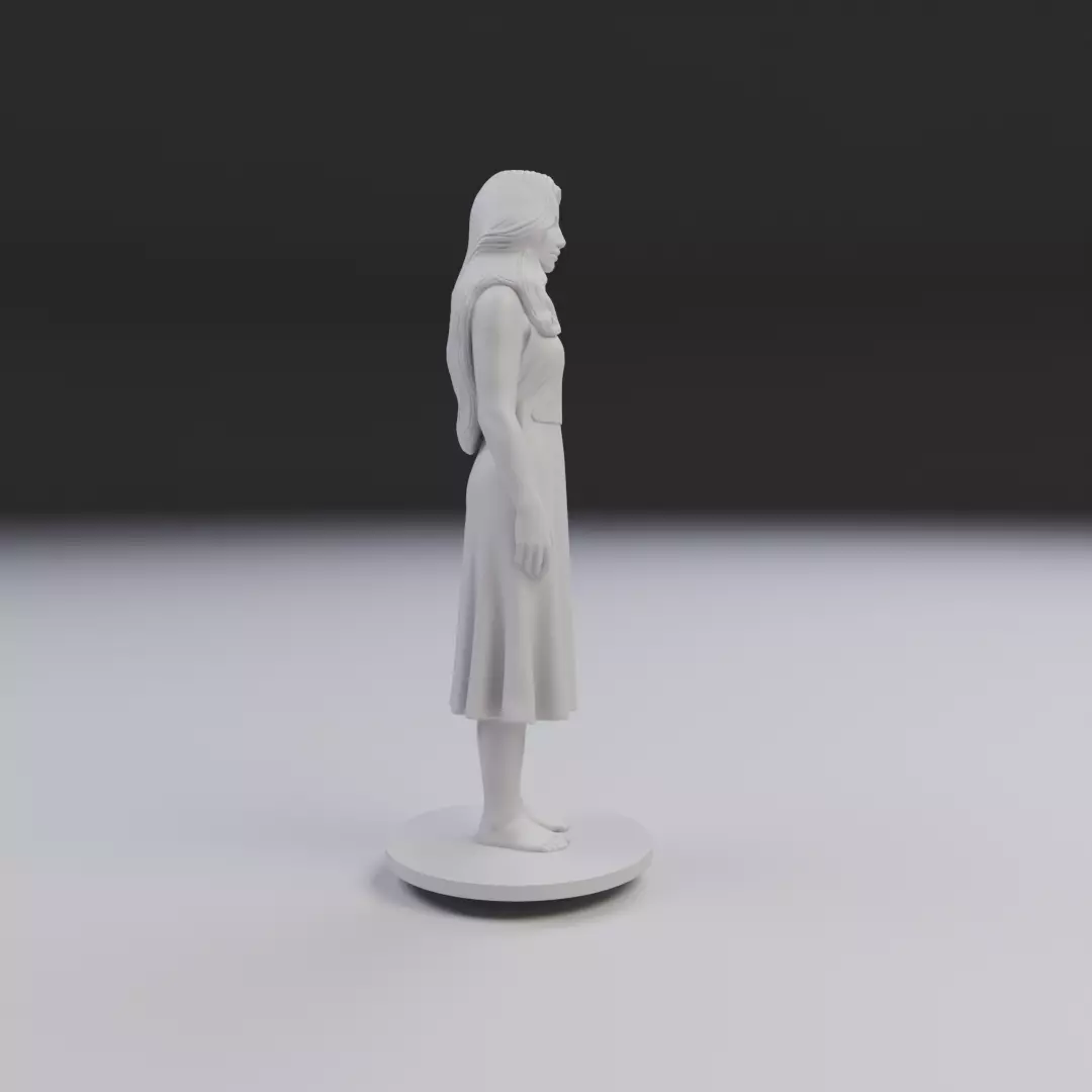 pin up model woman 3D print model_2