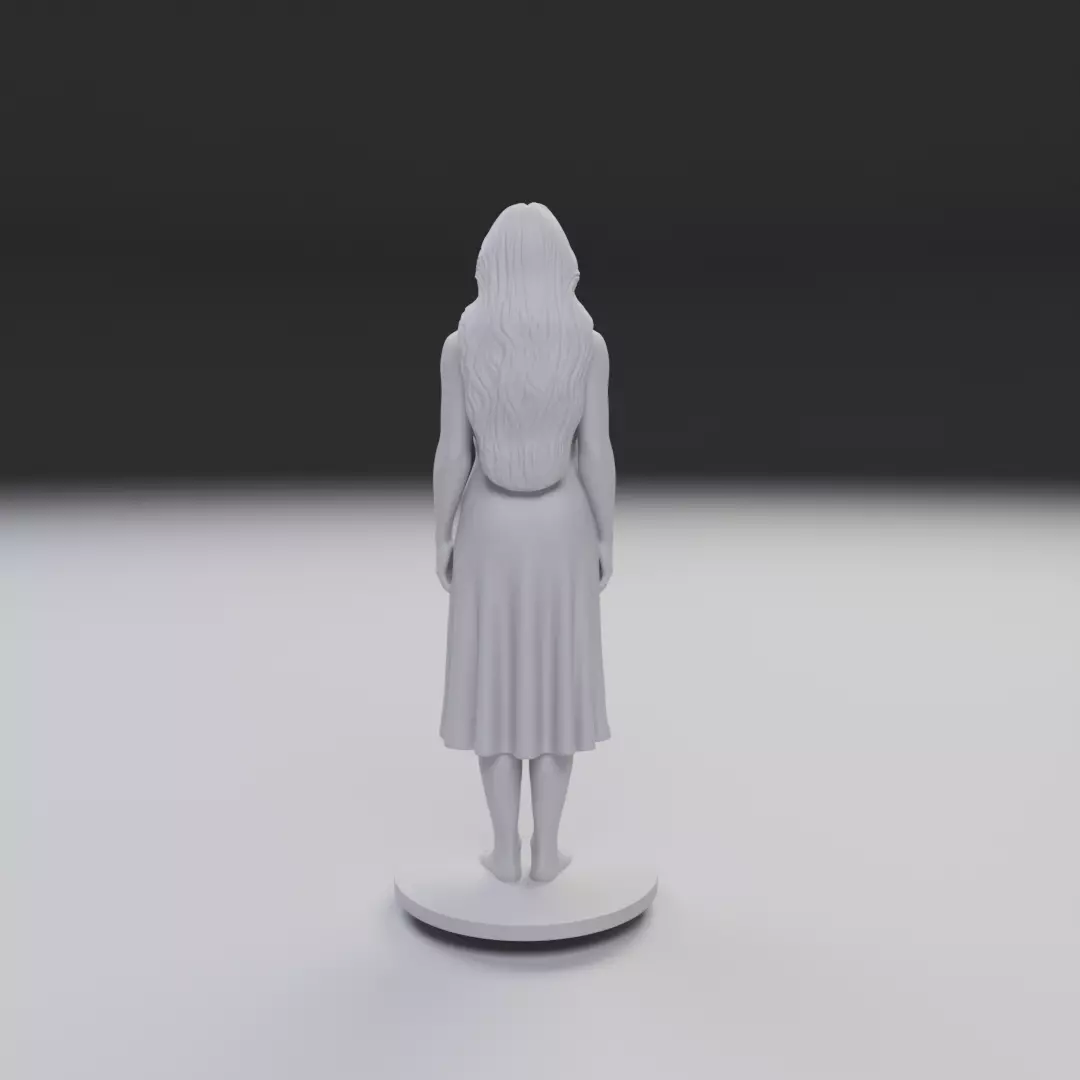 pin up model woman 3D print model_6