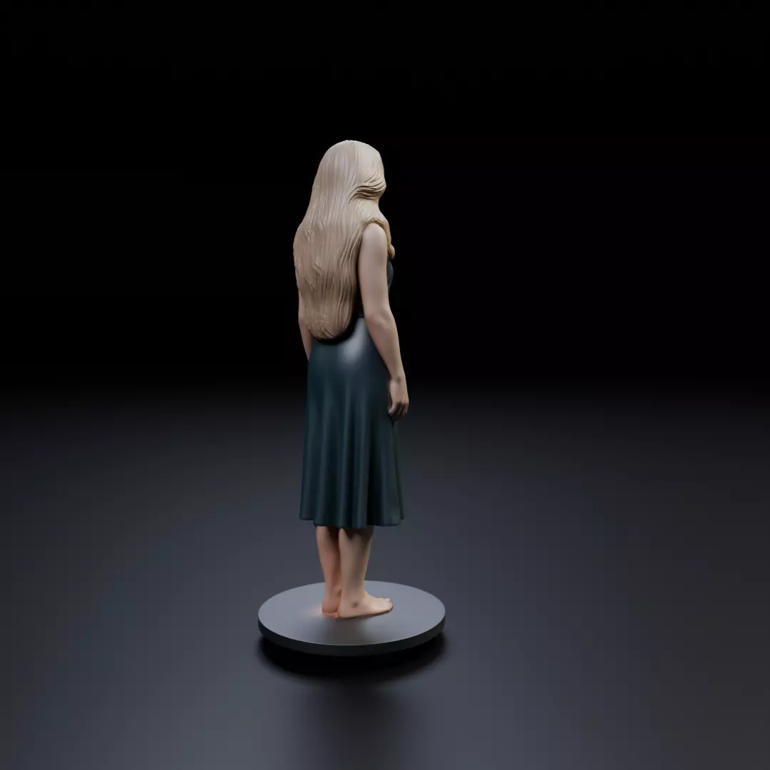 pin up model woman 3D print model_13