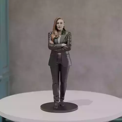 pin up model woman  3D print model