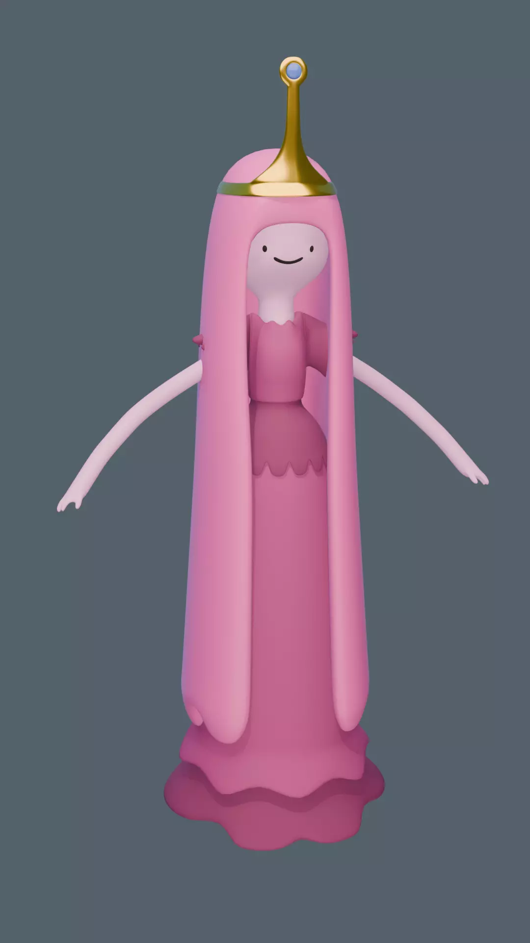 Princess Bubblegum Adventure Time Free 3D model_0