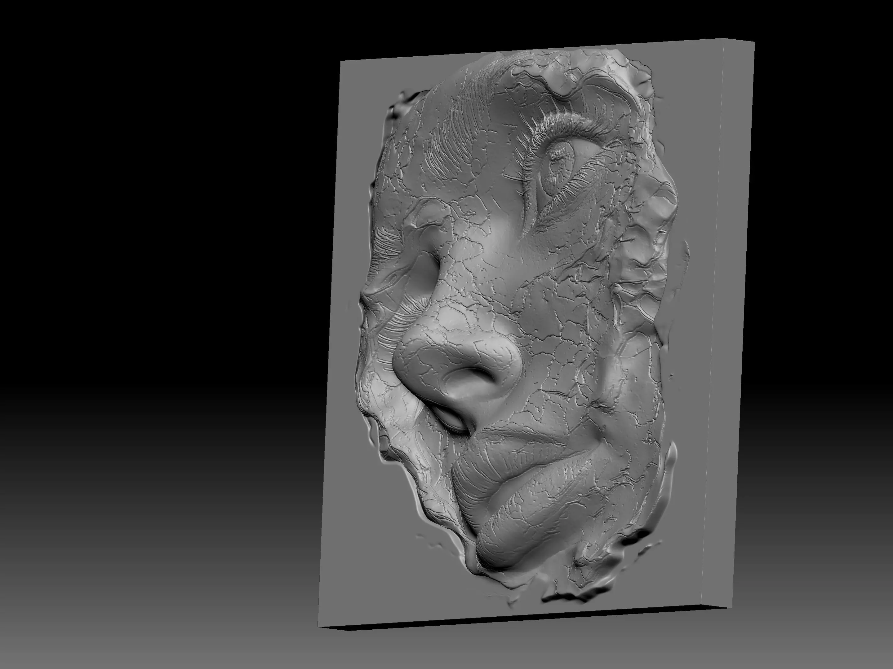 woman art4 3D print model_1