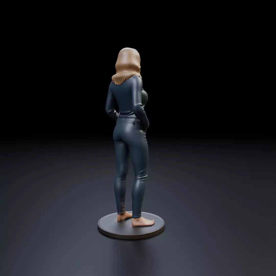 pin up model woman 3D print model_14
