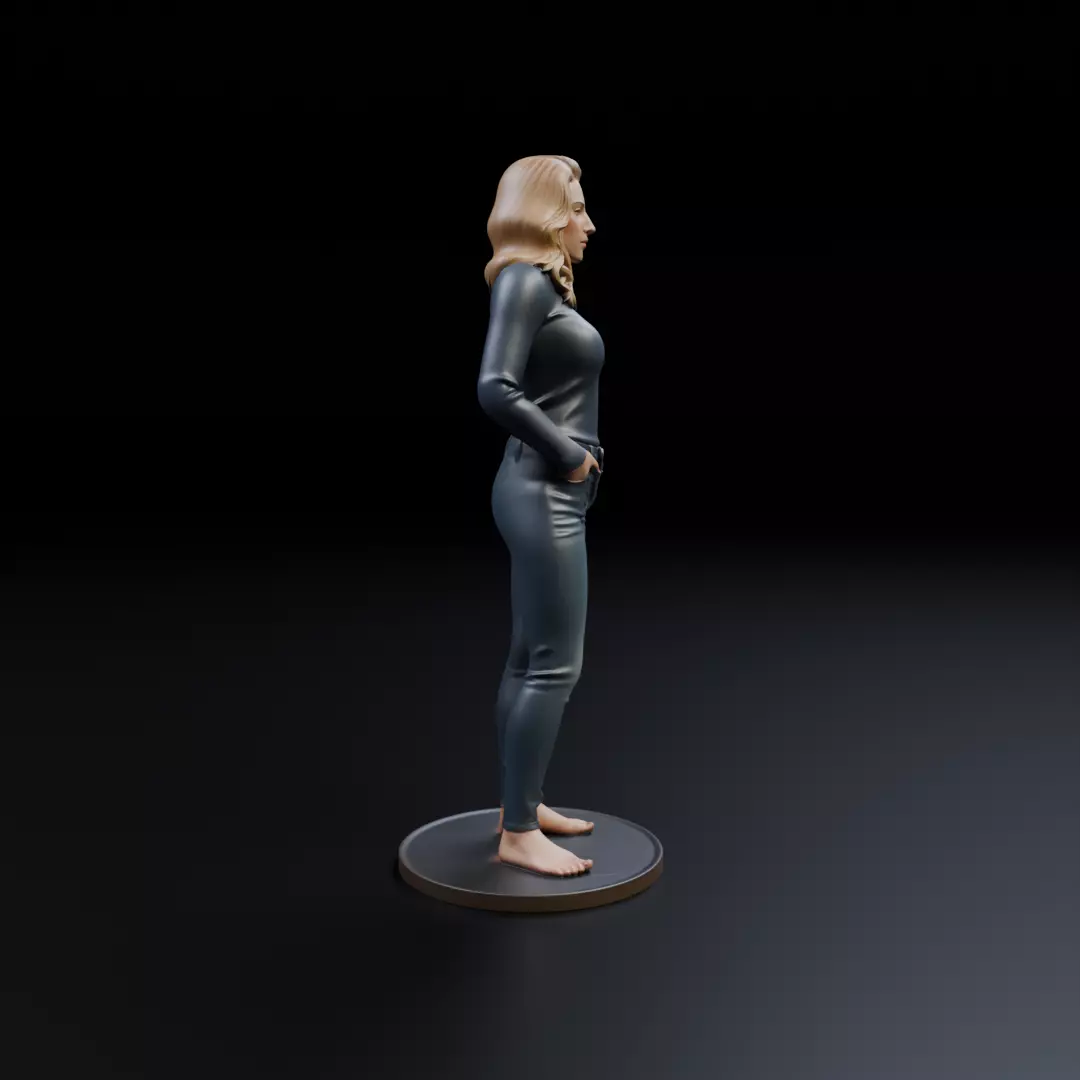 pin up model woman 3D print model_2