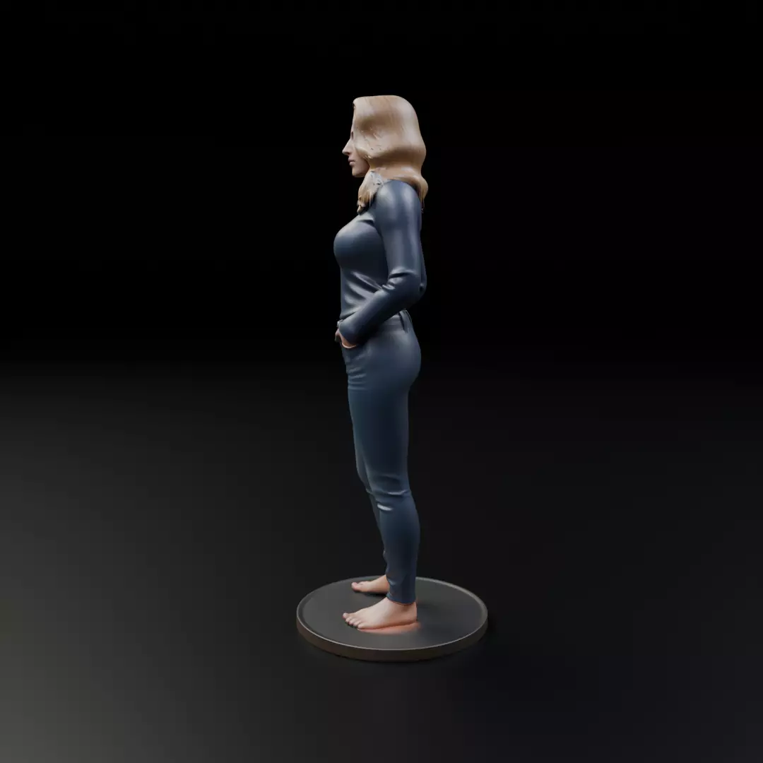 pin up model woman 3D print model_4