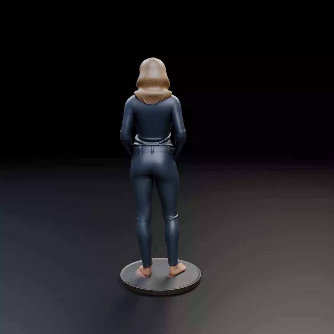 pin up model woman 3D print model_6