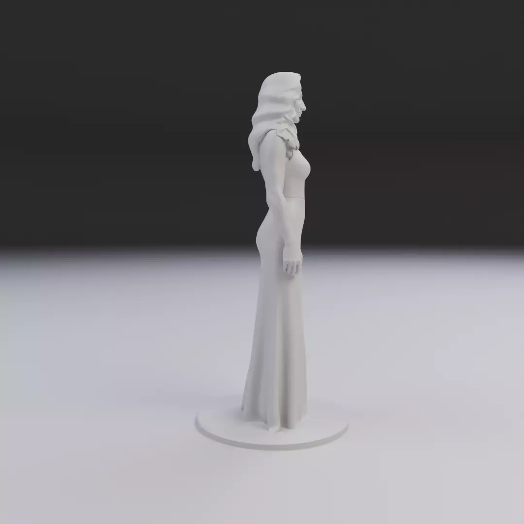 pin up model woman 3D print model_2