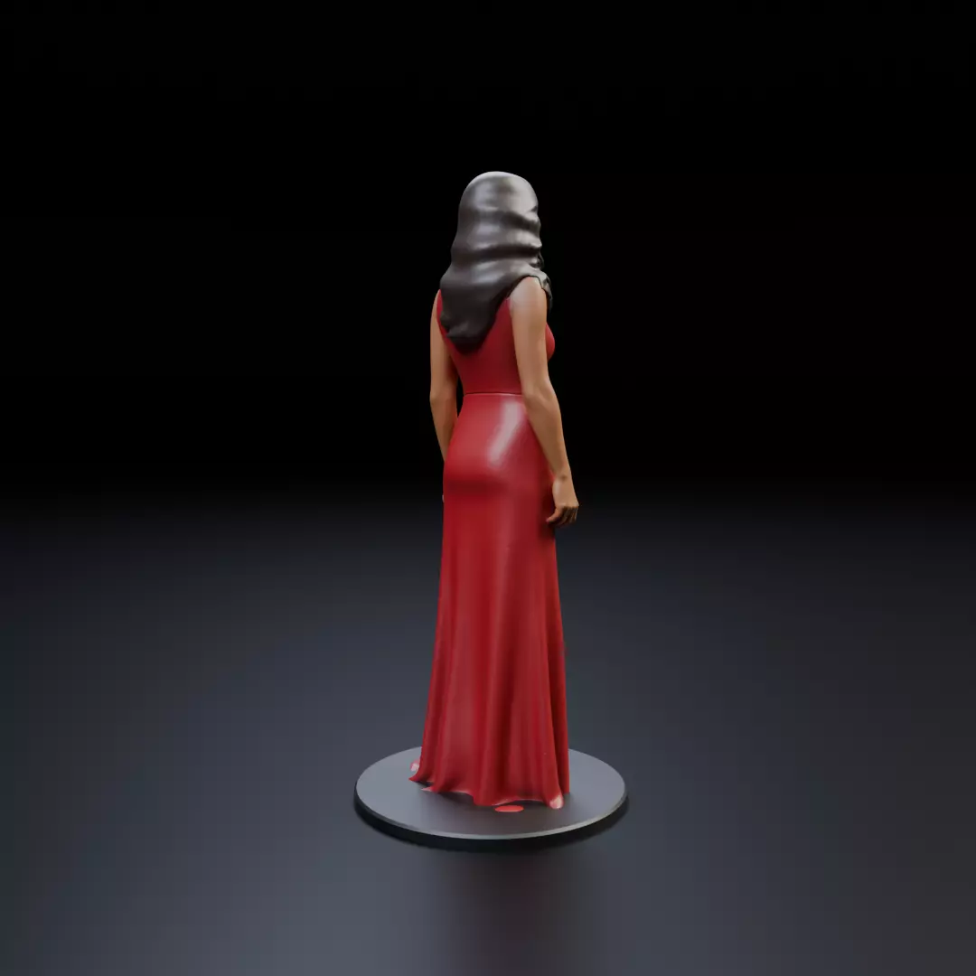 pin up model woman 3D print model_13