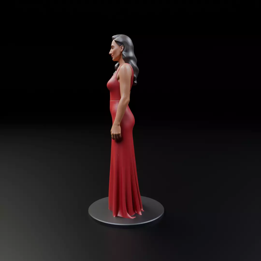 pin up model woman 3D print model_3