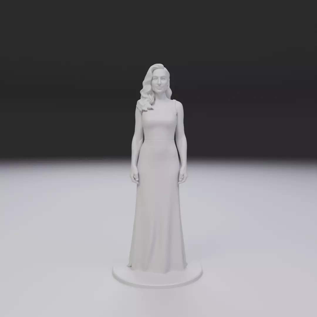pin up model woman 3D print model_16
