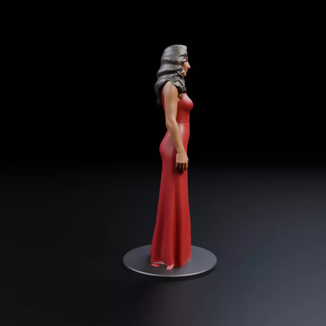 pin up model woman 3D print model_1