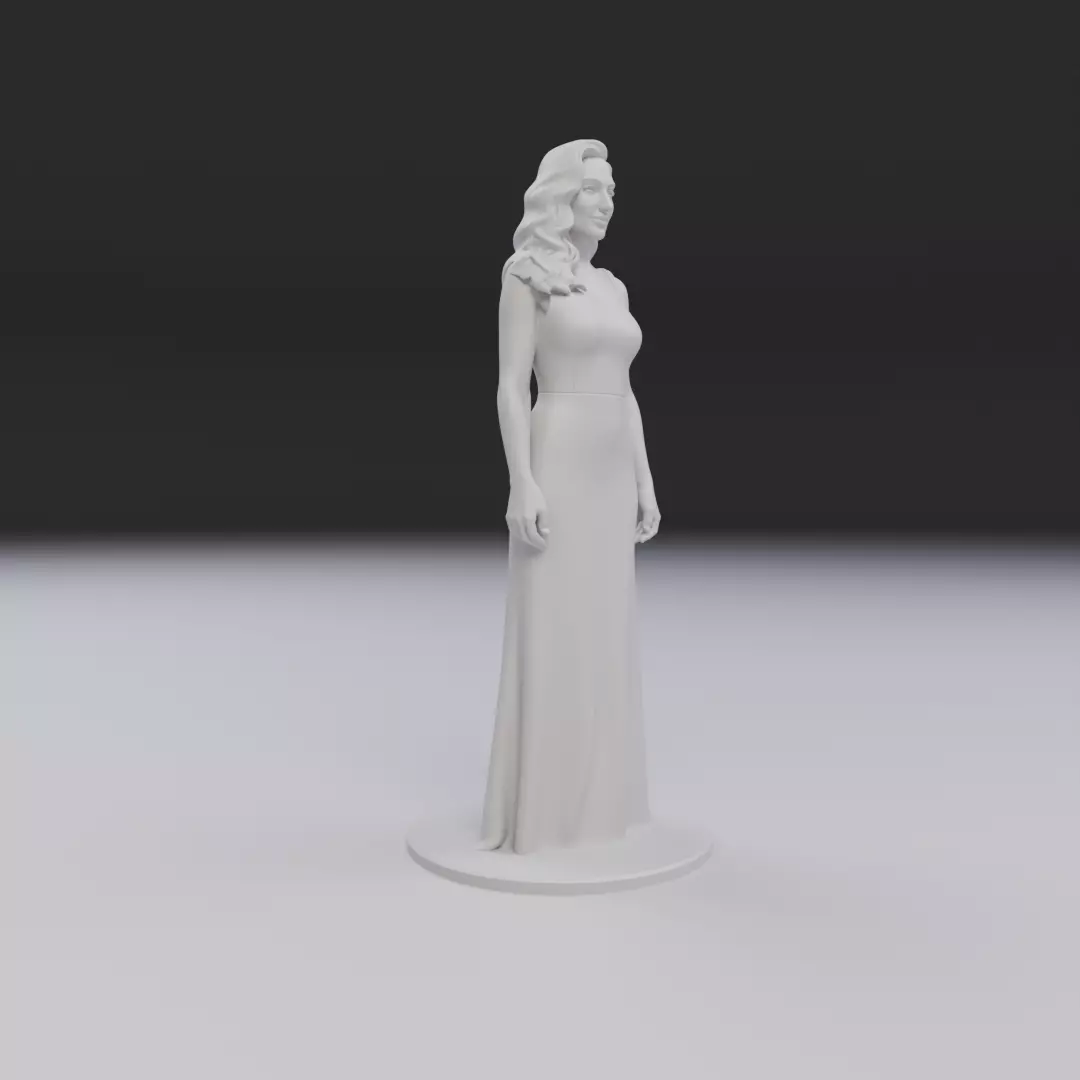 pin up model woman 3D print model_12