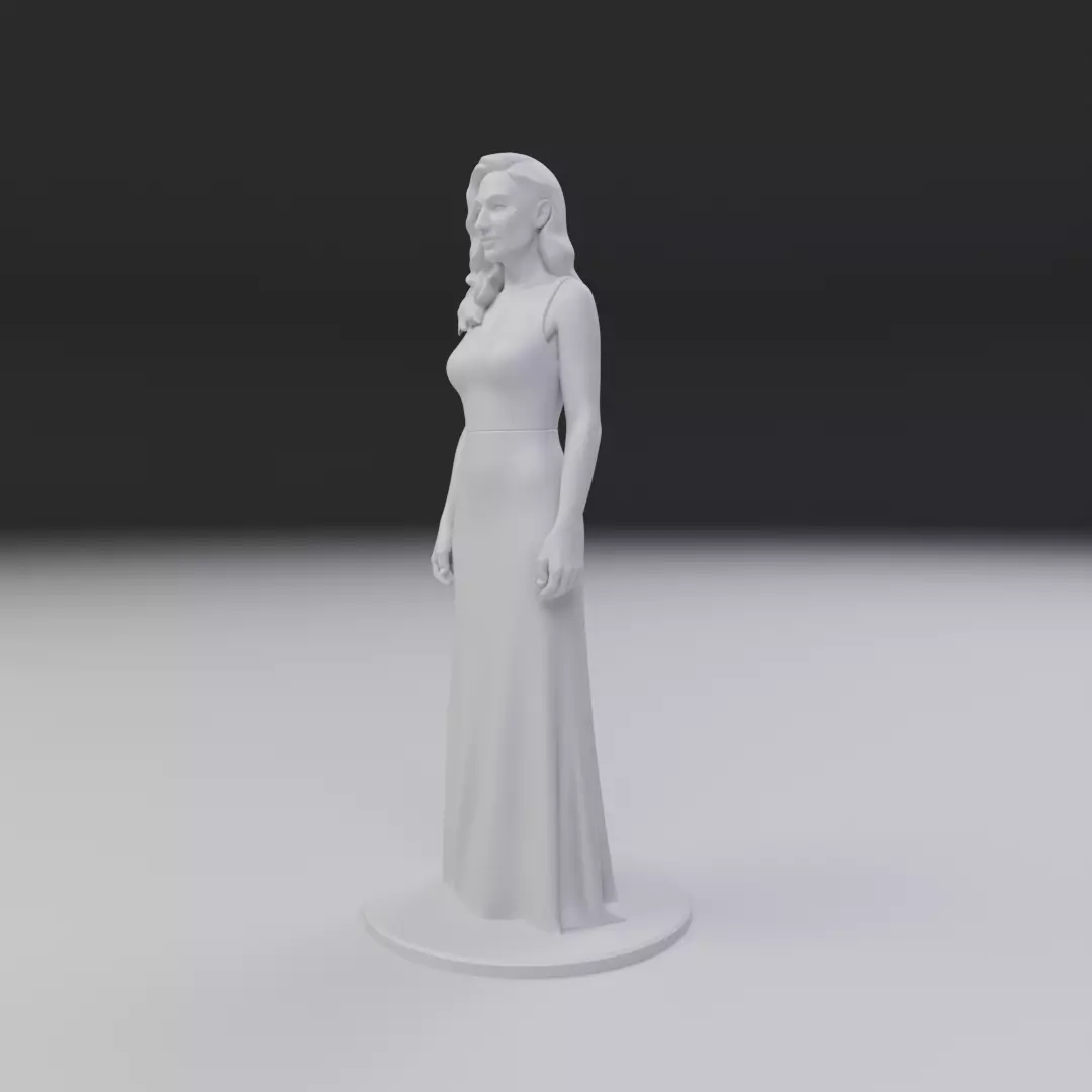 pin up model woman 3D print model_10