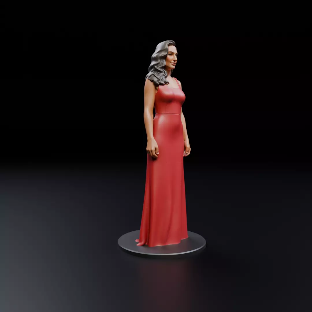 pin up model woman 3D print model_11