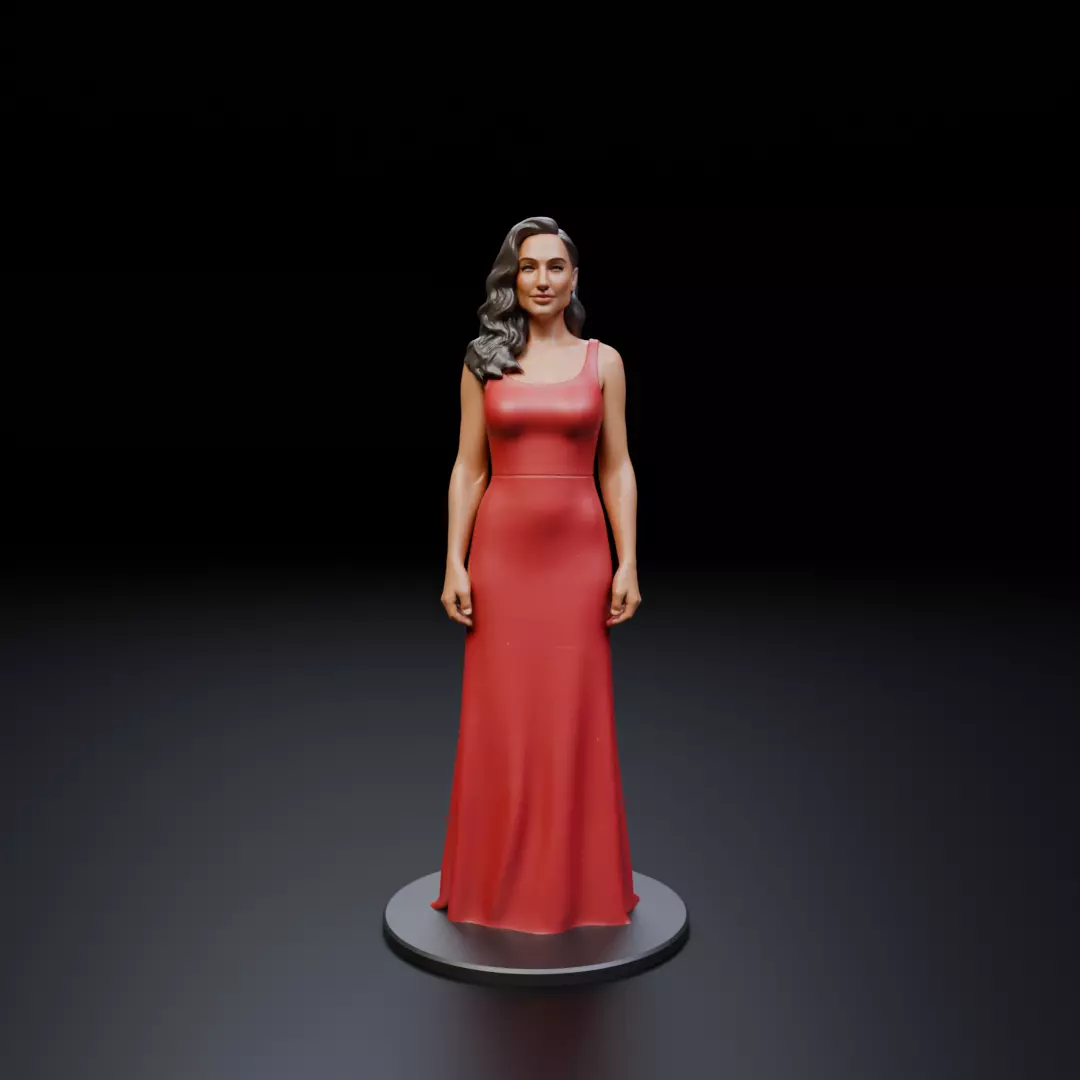 pin up model woman 3D print model_15