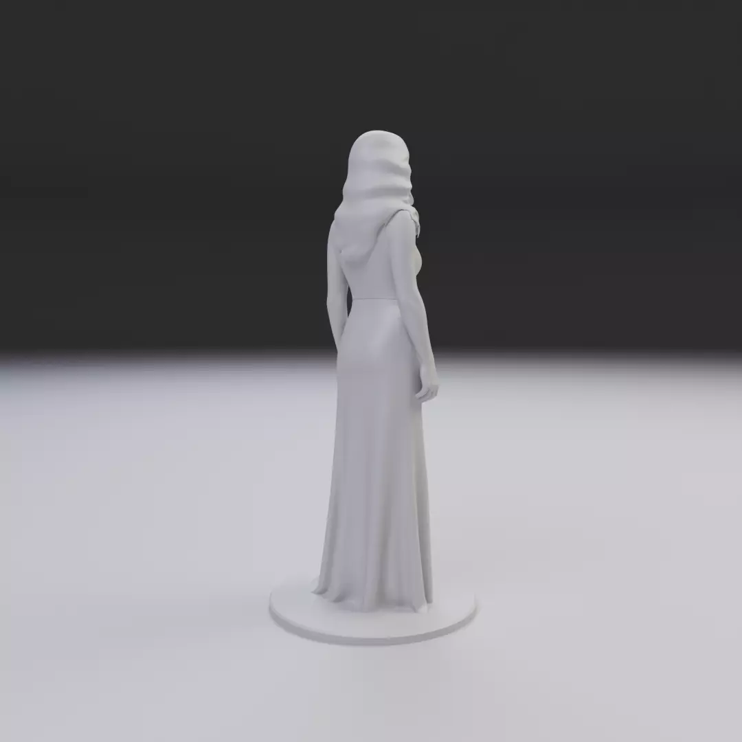 pin up model woman 3D print model_14