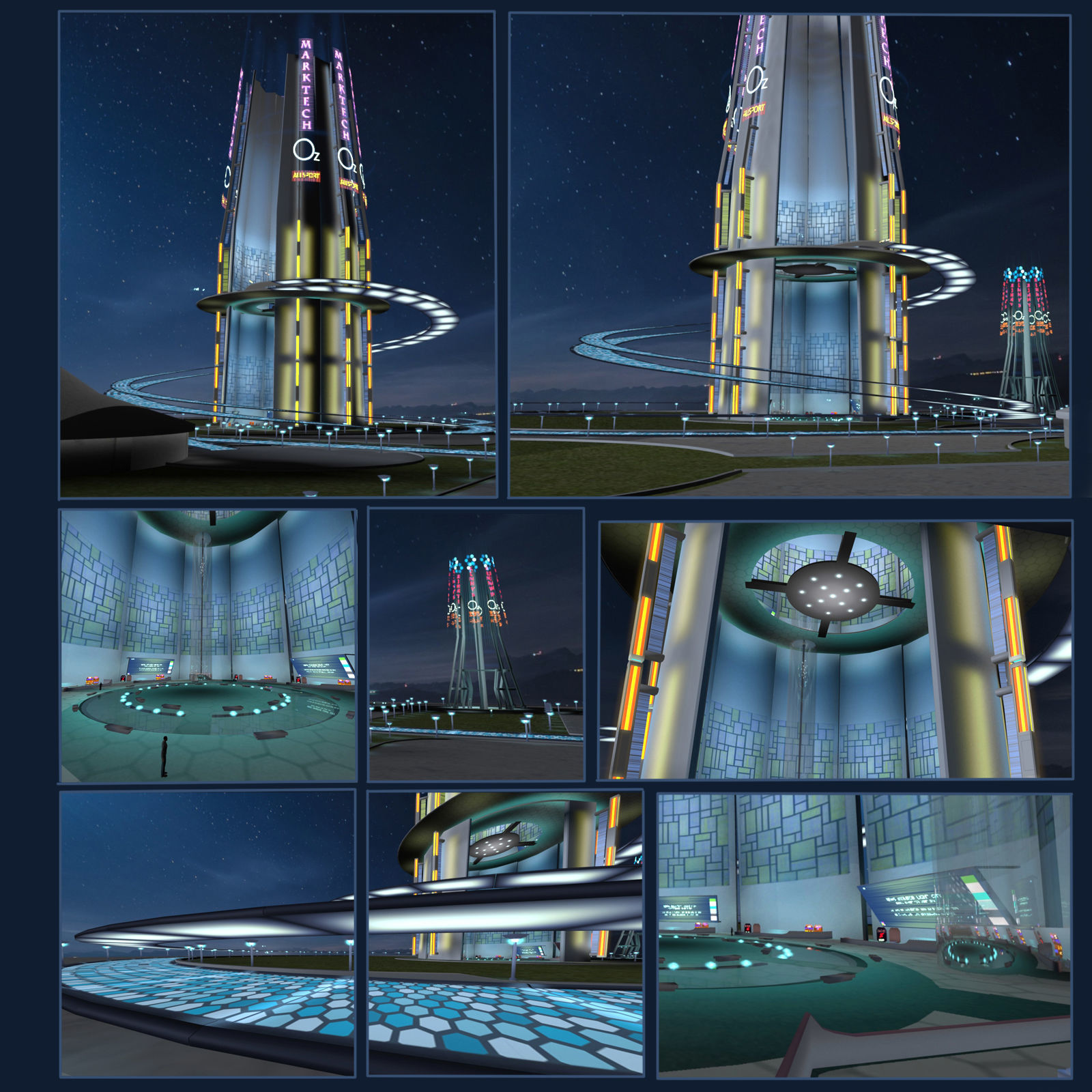 Light Park 3D model_5