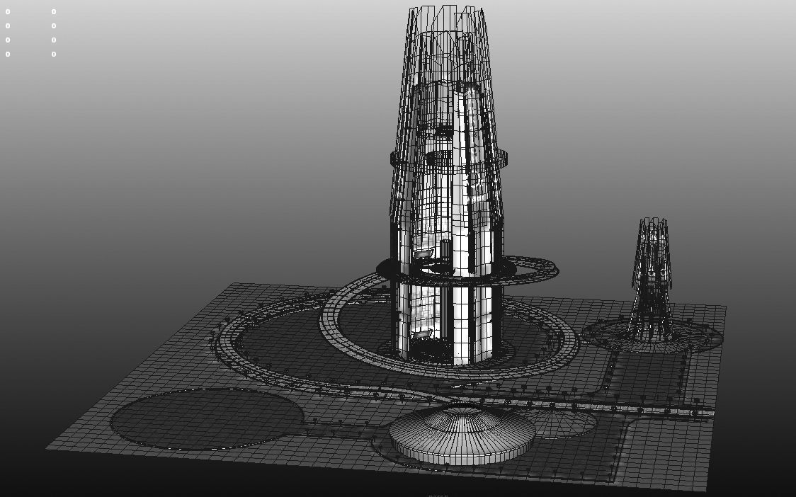 Light Park 3D model_6