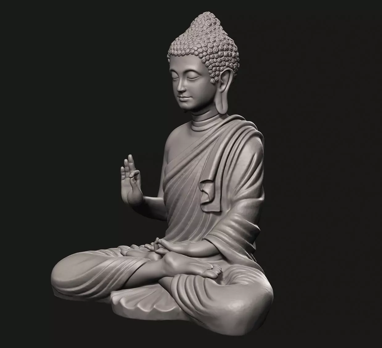 Buddha Statue 3D print model_1