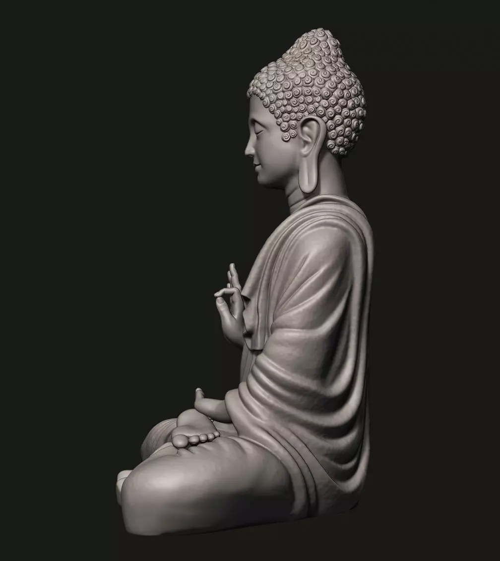 Buddha Statue 3D print model_3